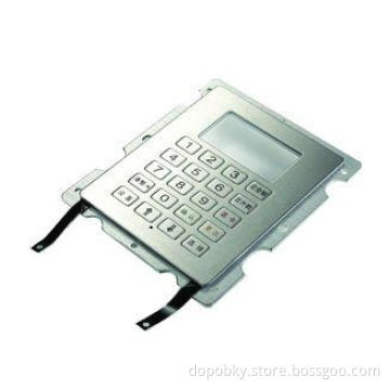Information Display Window with Numeric Metal Keypad for Do